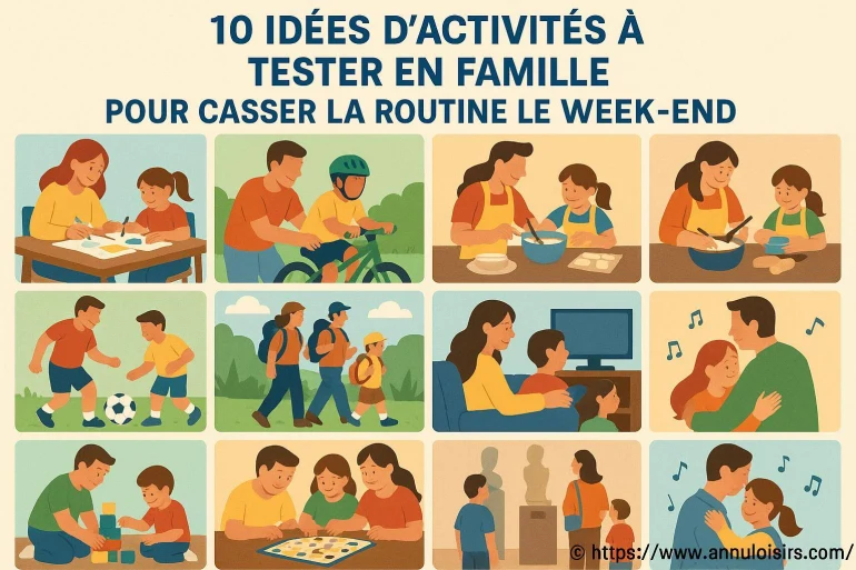 10 idées d’activités en famille pour casser la routine le week-end