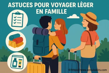 Astuces pour voyager léger en famille sans stress