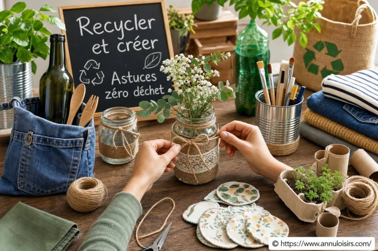 Recycler et créer : astuces zéro déchet pour des loisirs créatifs